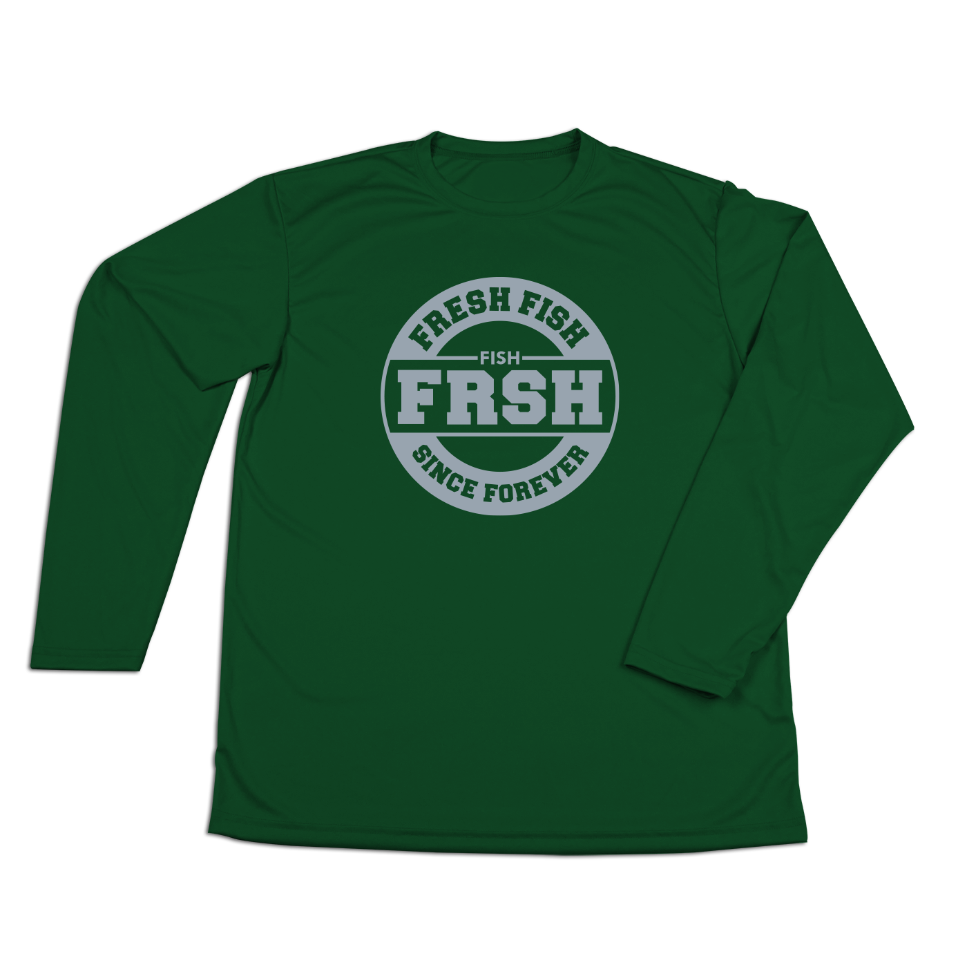 #FRESHFISH Performance Long Sleeve Shirt - Gray Print